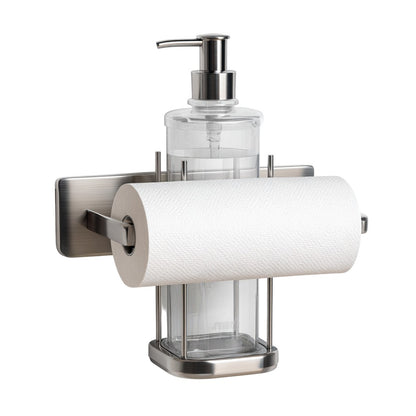 Estavia 2-in-1 Paper Towel Holder with Spray Bottle