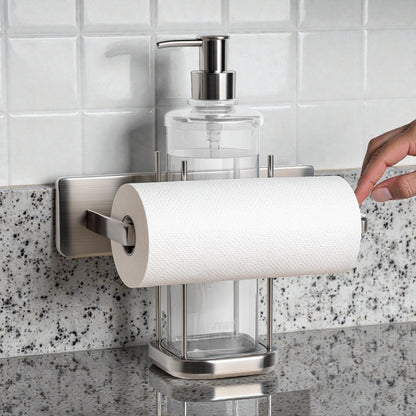 Estavia 2-in-1 Paper Towel Holder with Spray Bottle